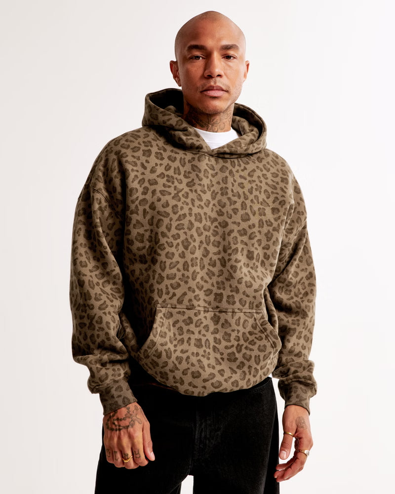 Unisex Brown Cheetah Hoodie